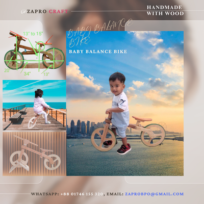 WOODEN BABY BALANCE BIKE