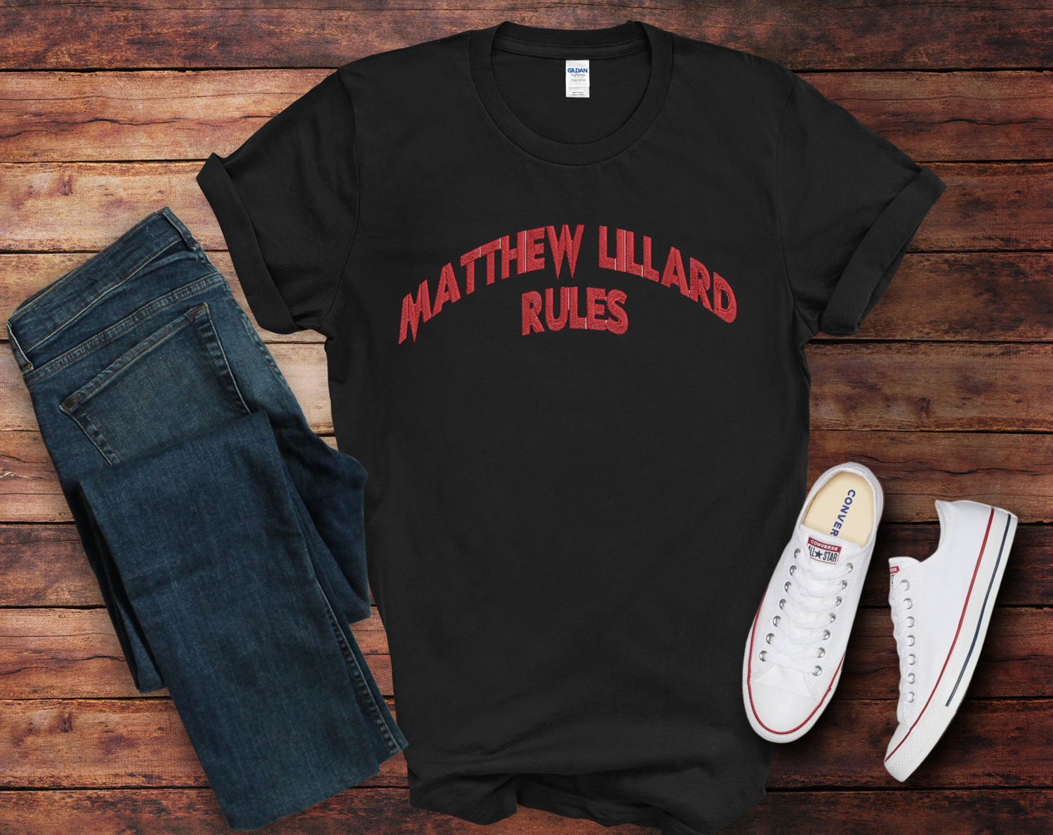 Matthew Lillard Rules Embroidered T-shirt