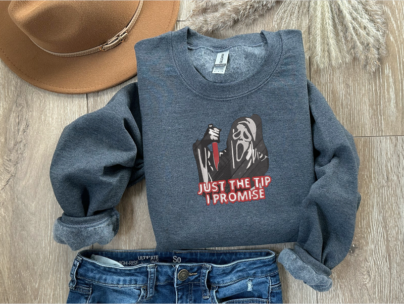 Just the Tip Embroidered Sweatshirt