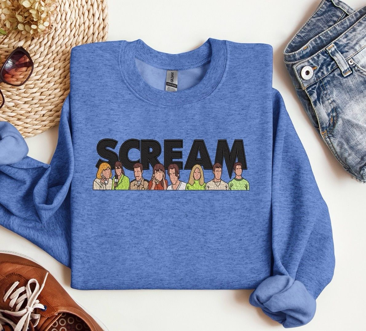 SCREAM CAST Embroidered Sweatshirt