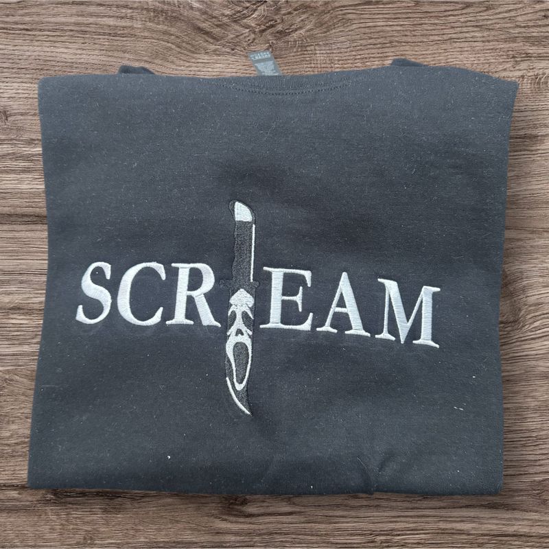 SCREAM Knife Embroidered Sweatshirt