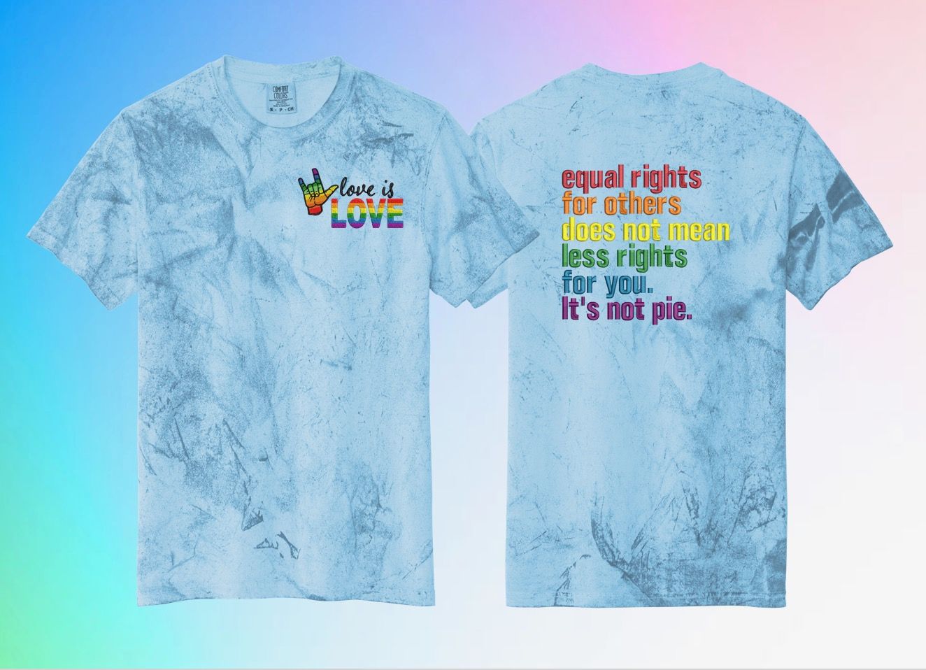 LOVE IS LOVE: PRIDE Embroidered T-shirt