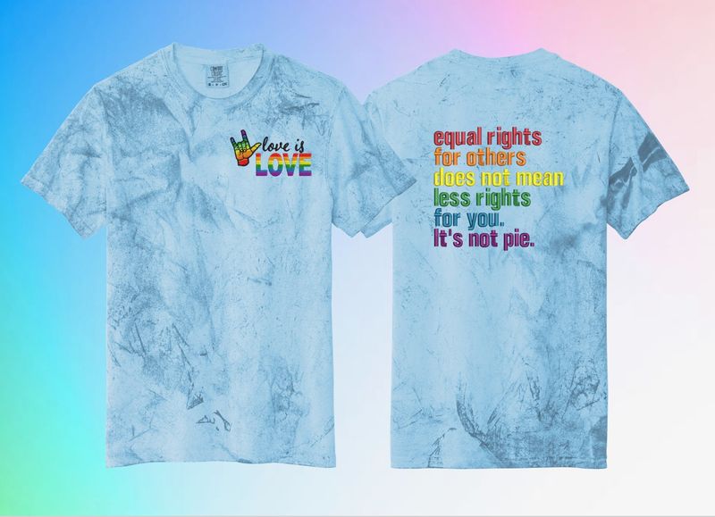 LOVE IS LOVE: PRIDE Embroidered T-shirt