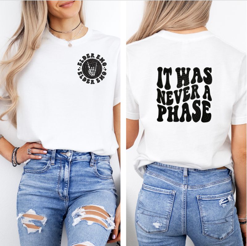 Elder Emo Embroidered T-shirt