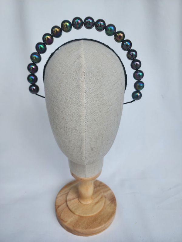 Indie Headband - Black iridescent