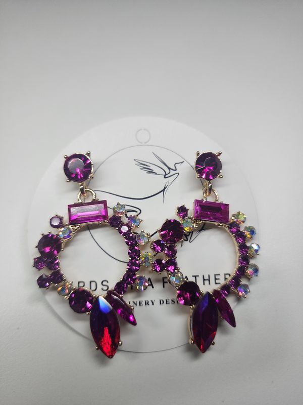 Earings - Hot Pink