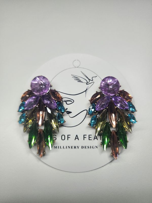 Earings - Pastel Fan