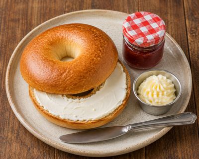 Bagel with Cream Cheese &amp; Butter