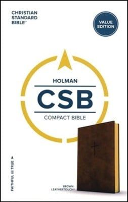 CSB Compact Bible - Brown