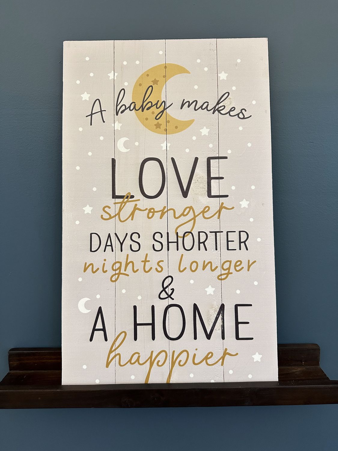 A Baby Pallet Sign