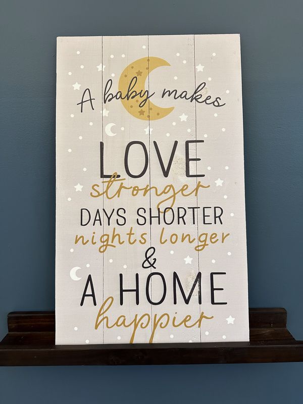 A Baby Pallet Sign