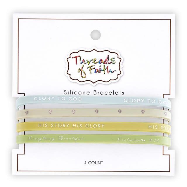Glory to God - Silicone Bracelet (4pk)