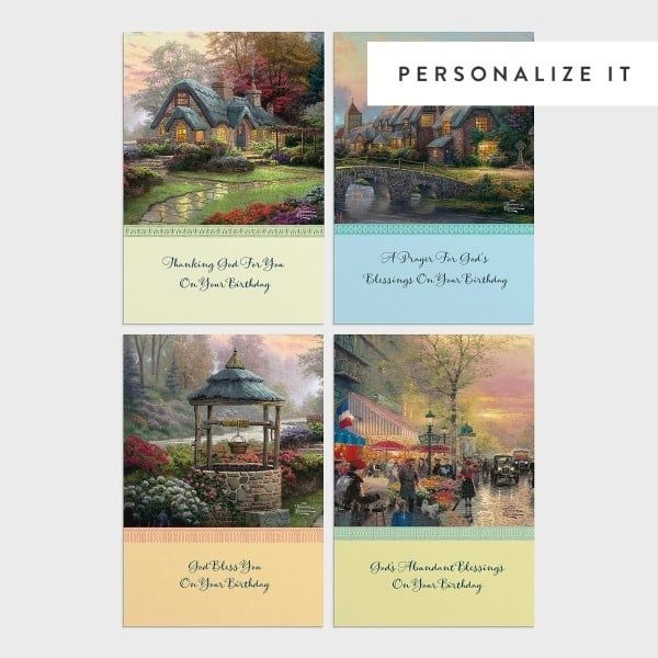 Boxed Cards - Birthday by Thomas Kinkade