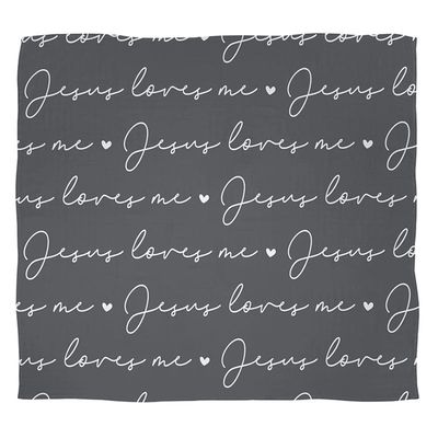 Swaddle - Jesus Loves Me (Gray)