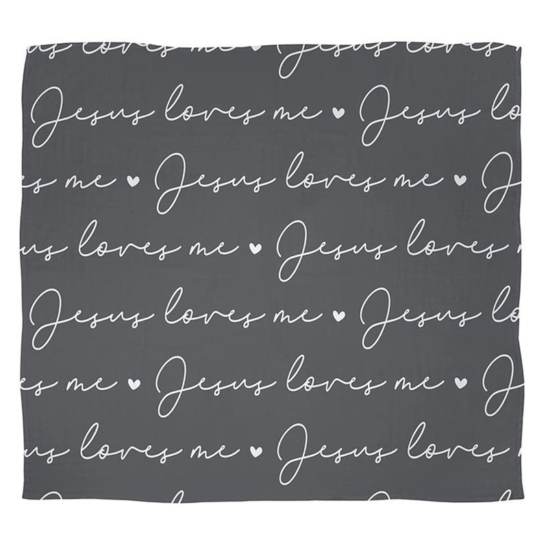 Swaddle - Jesus Loves Me (Gray)