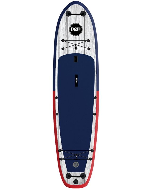 pOp BOARD CO. El Capitan 11’6&#39;&#39; Inflatable SUP Red/Blue