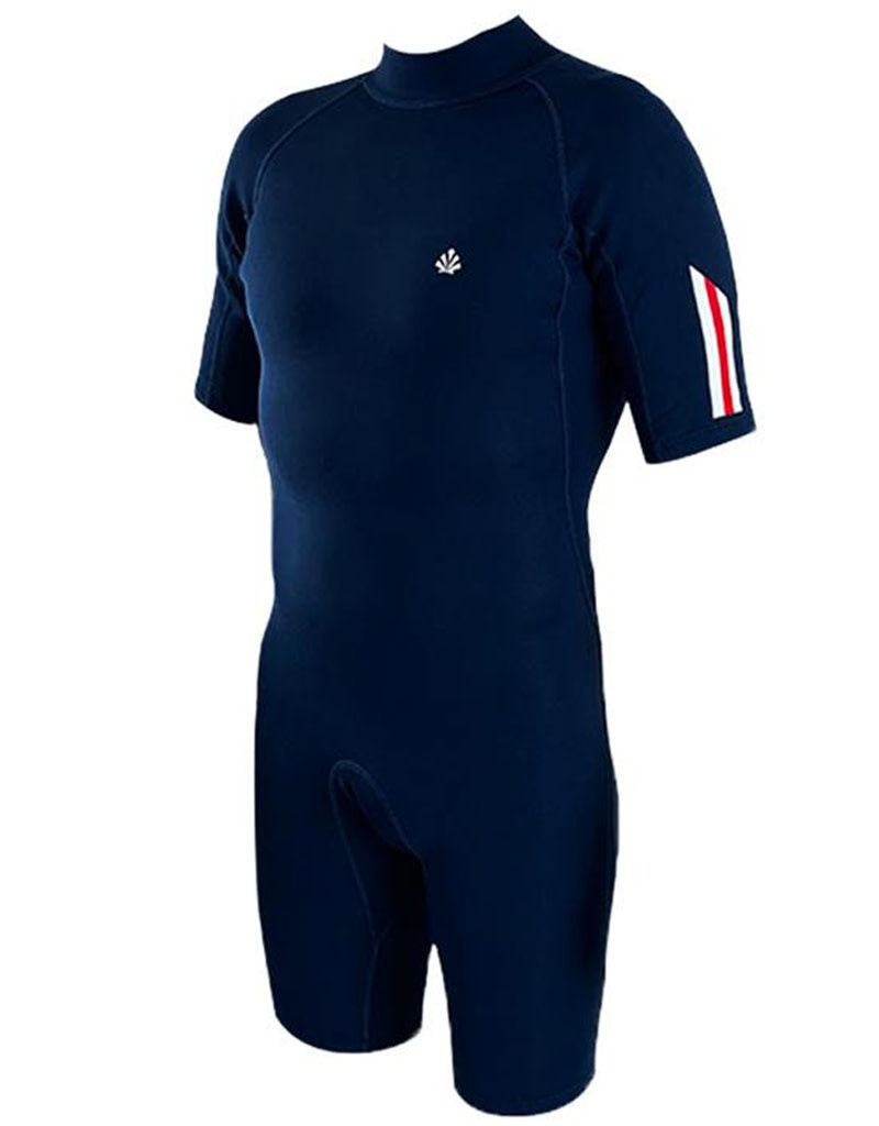 Saint Jacques CLOVIS – Shorty Short Sleeve Back Zipper – 2  mm, Size: M