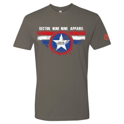 DISTRESSED CAPTAIN AMERICA T-SHIRT