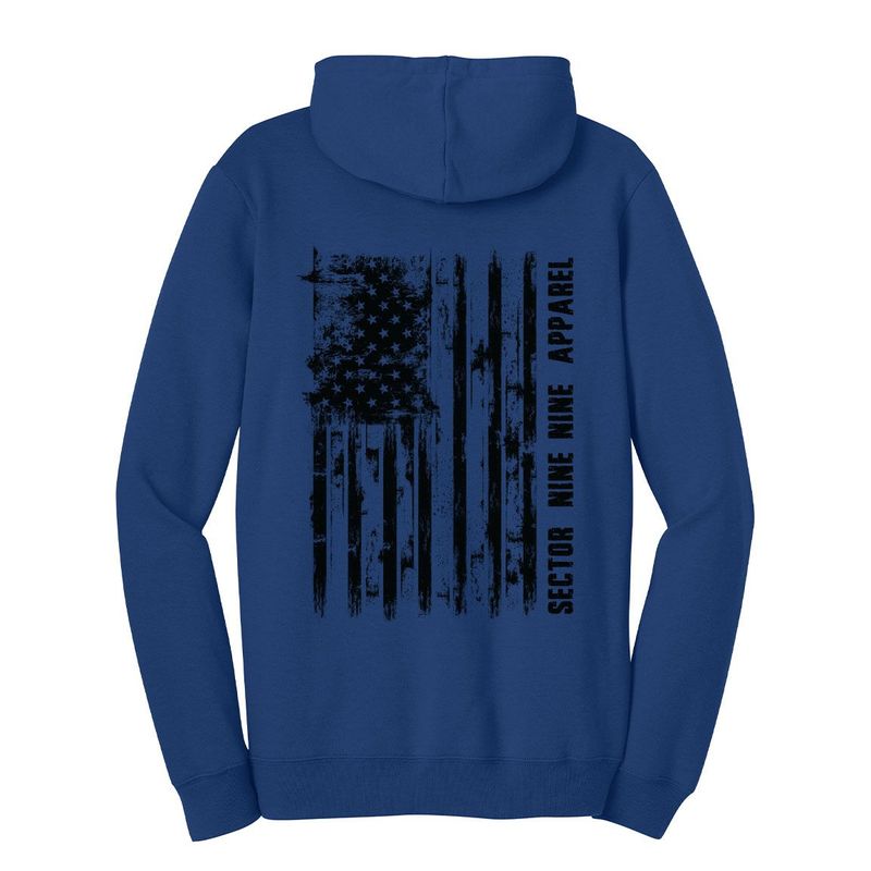 DISTRESSED FLAG HOODIE