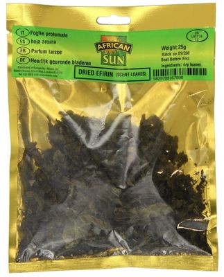 African Sun Dried Scent Leaves (Efirin)