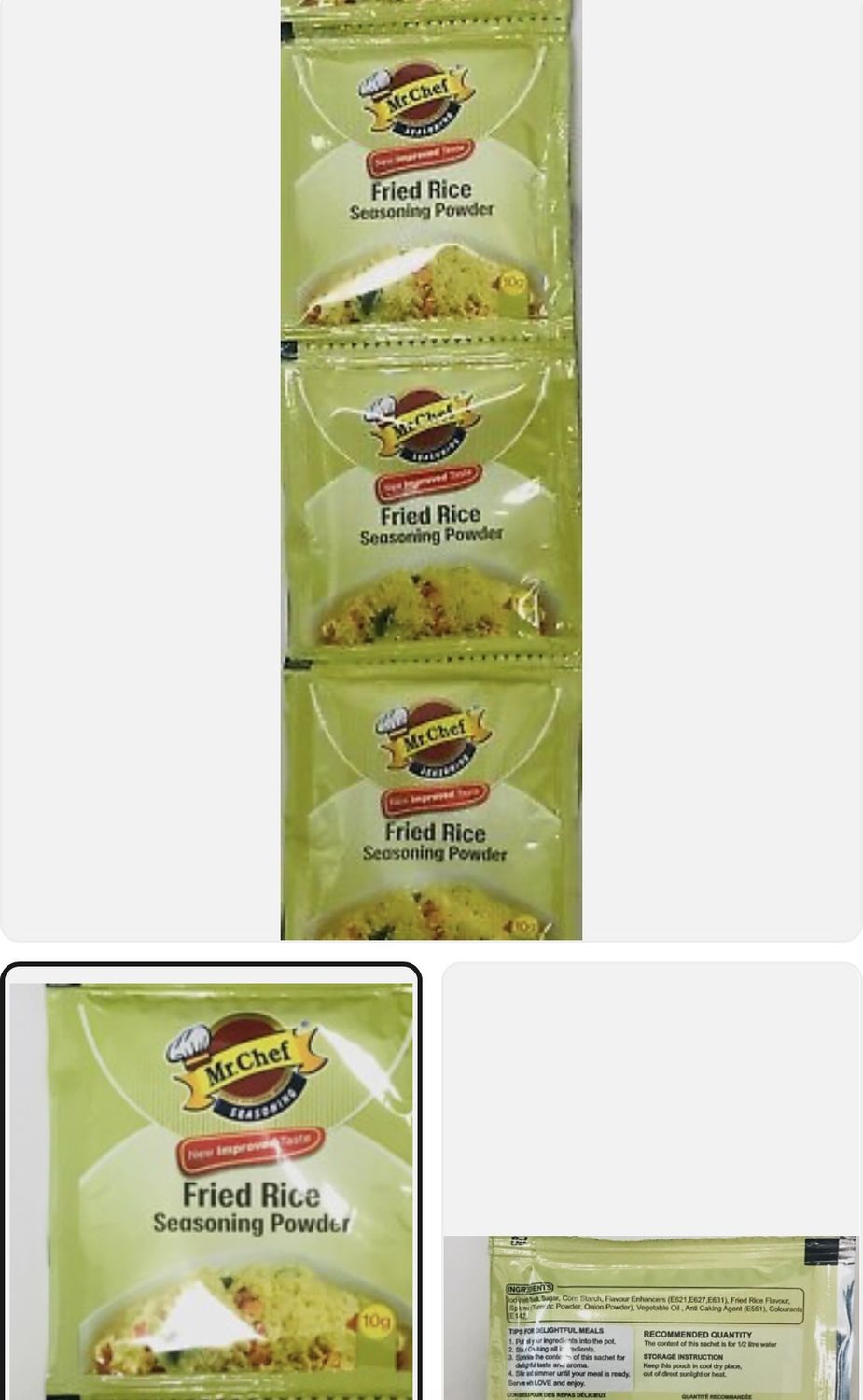 Mr Chef Fried Rice Seasoning Powder 10g