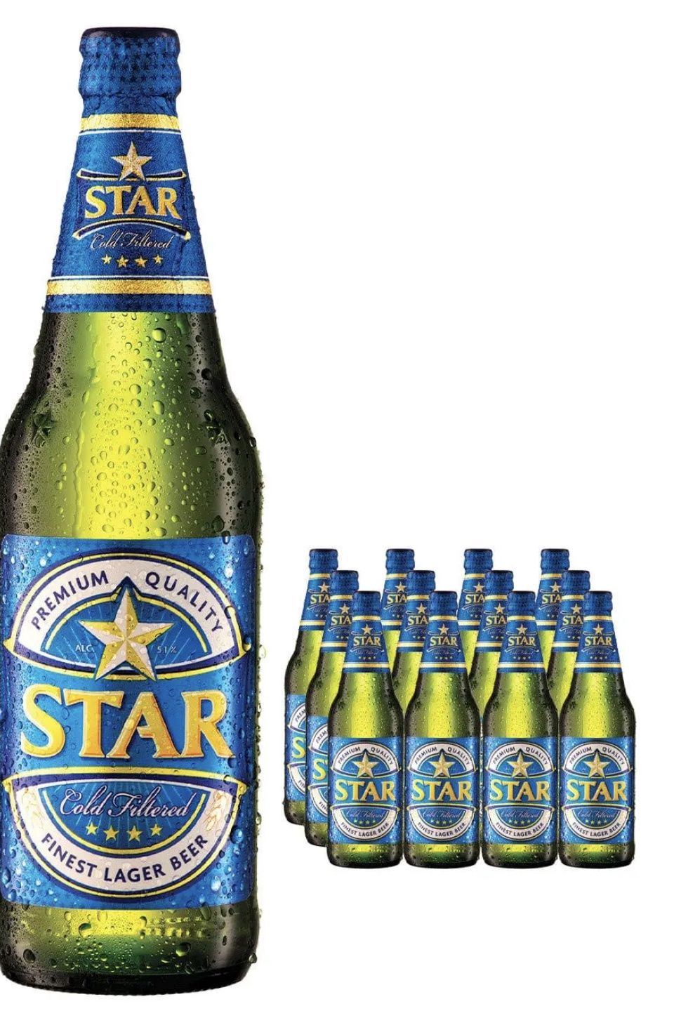Star Lager Beer 60CL. Box Of 12