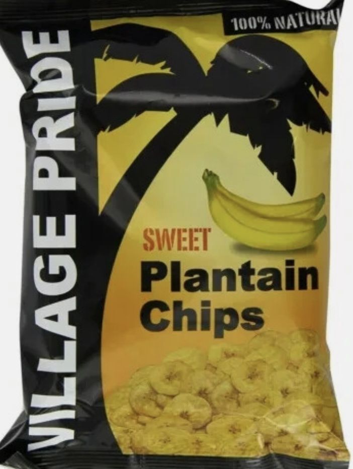 Village Pride Plantain Chips Sweet ( 75g e )