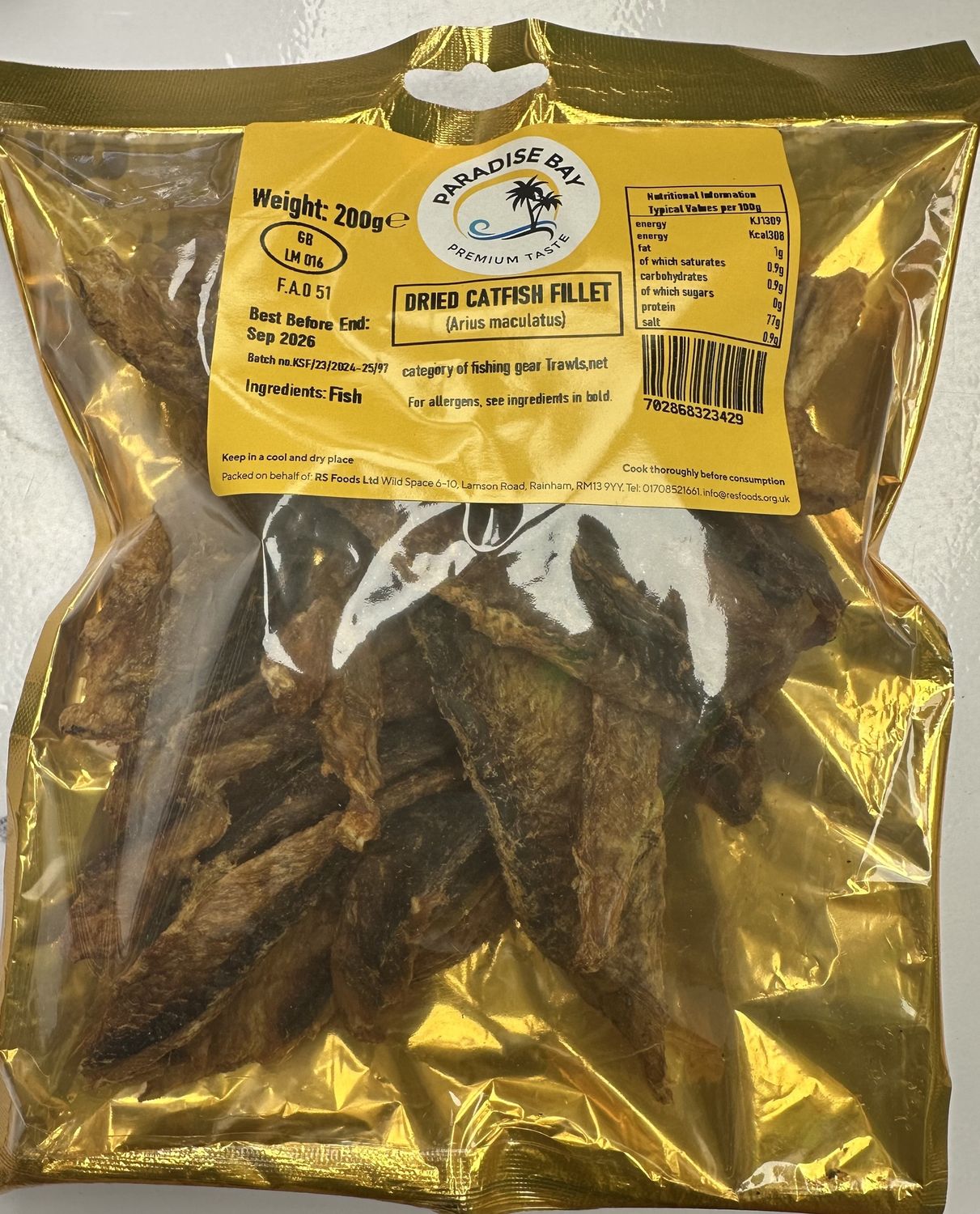 Paradise Bay Dried Catfish Fillet