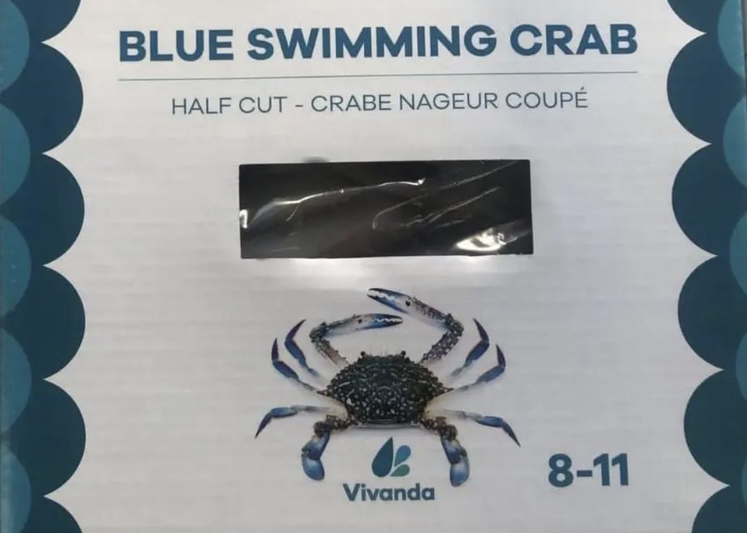 Blue Swimming Crab Frozen Half Cut