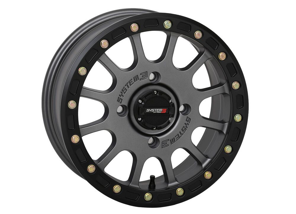 SYSTEM 3 SB5 BL WHEEL 14x7 5+2 (+38MM) PO156 MATTE GUNMETAL GREY