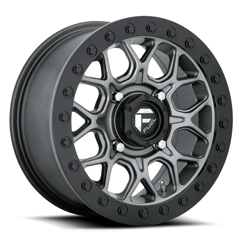 Fuel Tech 15x7 4 x 137 +2 Beadlock Gunmetal Gray