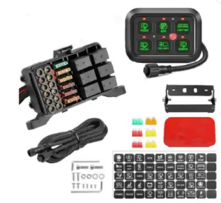 LED Light 6 Gang Switch Box