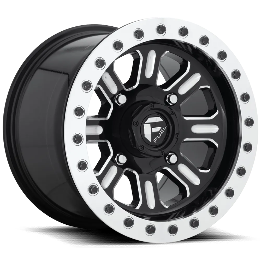 Fuel Hardline 15x7 4x137 BL Polish Black