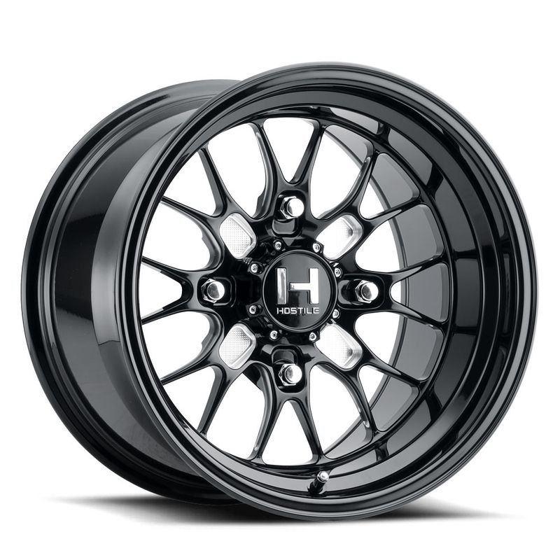 Hostile HF13 Outlaw 15x10 Pro R/Turbo R Satin Black, 5L Bolt Pattern
