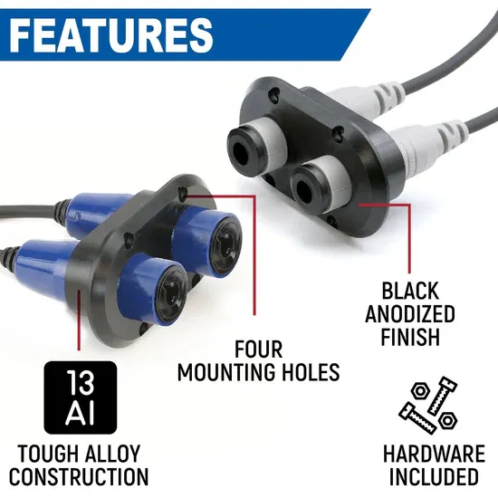 Dual Jack Flush Mount