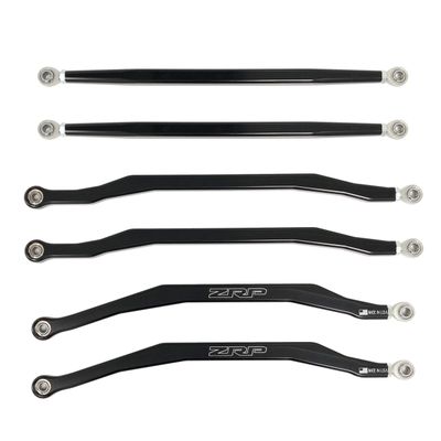 ZRP X3 High Clearance Billet Radius Rod Set (6) Black, Wheel base 64&quot;