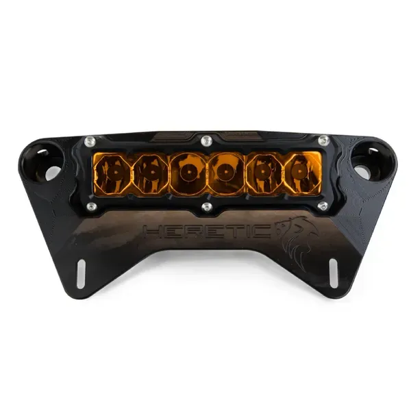 X3 6&quot; Light Bar Shock Tower Brace - Heretic Amber Lens