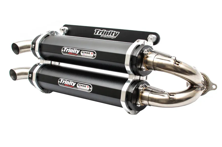 Trinity RZR XP 1000 Dual Exhaust Slip-on - Black