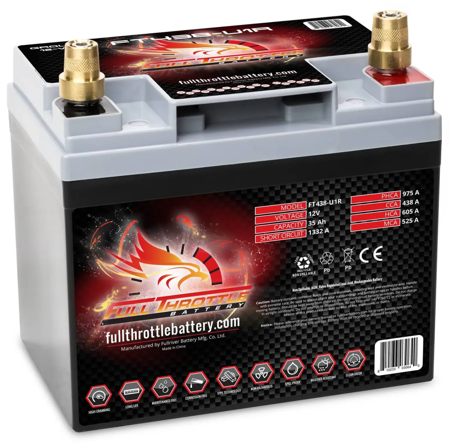 Full Throttle FT438-U1 Battery