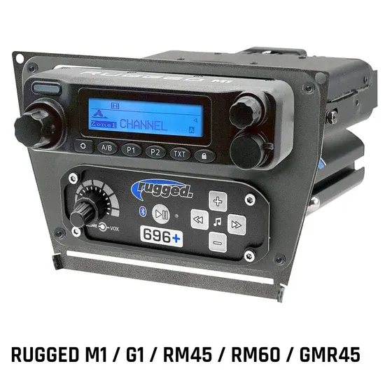 Rugged Polaris Pro XP, Pro R, Turbo R Radio mount Plate