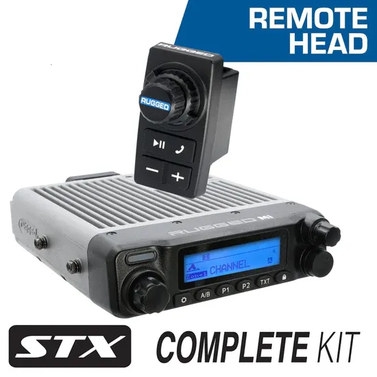 Rugged STX STEREO Remote Head Complete Master Communication Kit with Intercom and 2-Way Radio