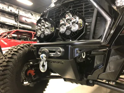 TMW RZR Turbo S Winch Front Bumper - Black