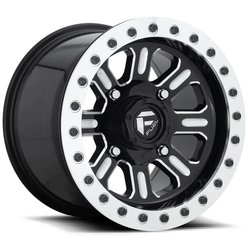 Fuel Hardline 15x7 4x137 BL Polish Black