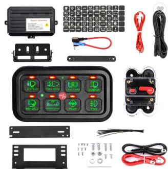 LED Light 8 Gang Switch Box