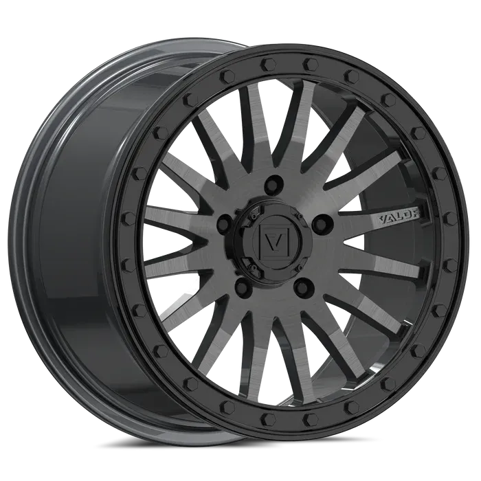 V06 Beadlock 15x8 5L +2 BLK Brushed Gunmetal