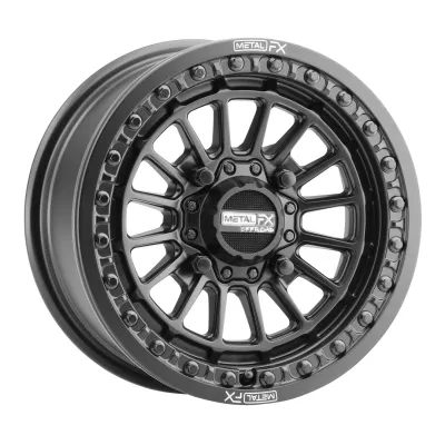 Metal FX Delta Beadlock Satin Black X901 15x10 PO156