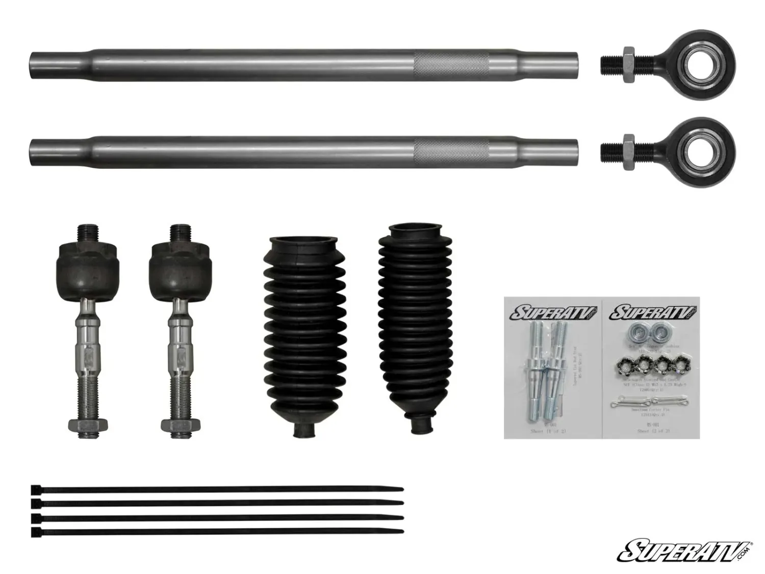 Super ATV Polaris RZR XP Turbo Heavy-Duty Tie Rod Kit