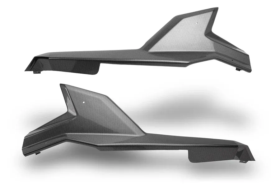 XKraft Polaris RZR Pro Rear Fenders (Carbon Fiber)