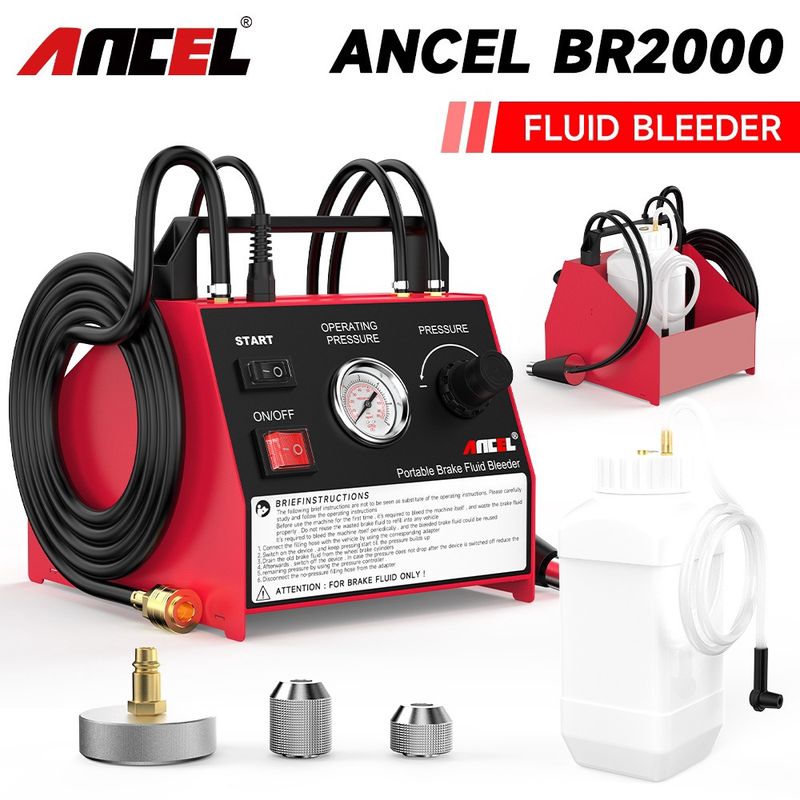 Ancel BR2000,  Automotive Portable Brake Fluid Bleeder Machine