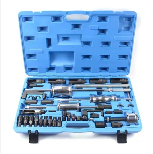 40PCS Universal Master Diesel Engine Injector Extractor Removal Slide Hammer Bearing Puller Tool Kit for Automotive Tools